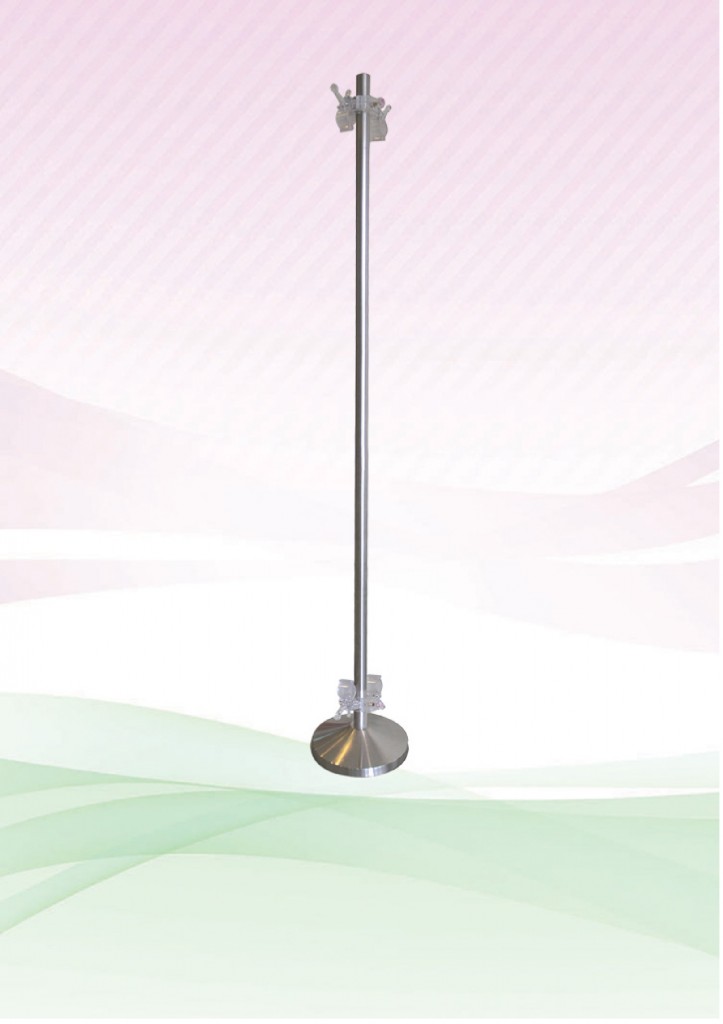 Clip Pole – (Non-Adjustable) Stainless Steel